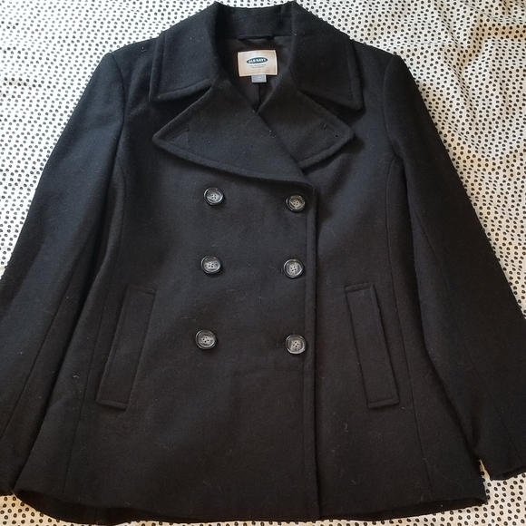 Old Navy Jackets & Blazers - Old Navy Women's Classic Black Winter Peacoat
